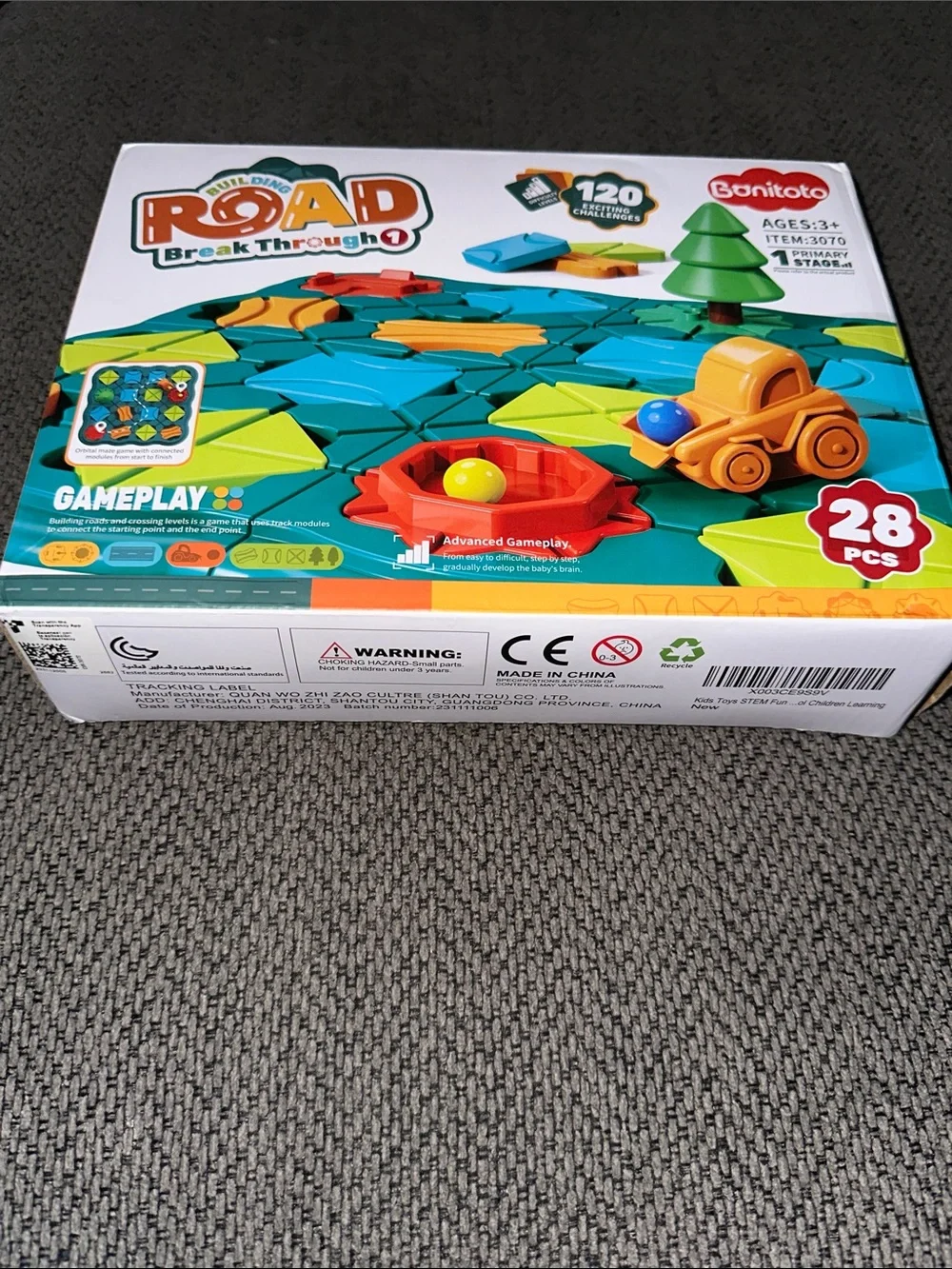 Road Building BreakThrough Kids Toy - Green/Blue/Orange